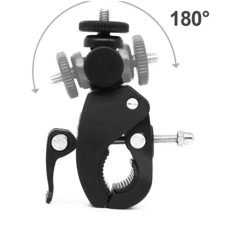 Microphone Mobile Phone Live Bracket Add-in Clip 360-degree Rotating Crab Clamp Riding Motorcycle Bicycle Accessories — feature 3
