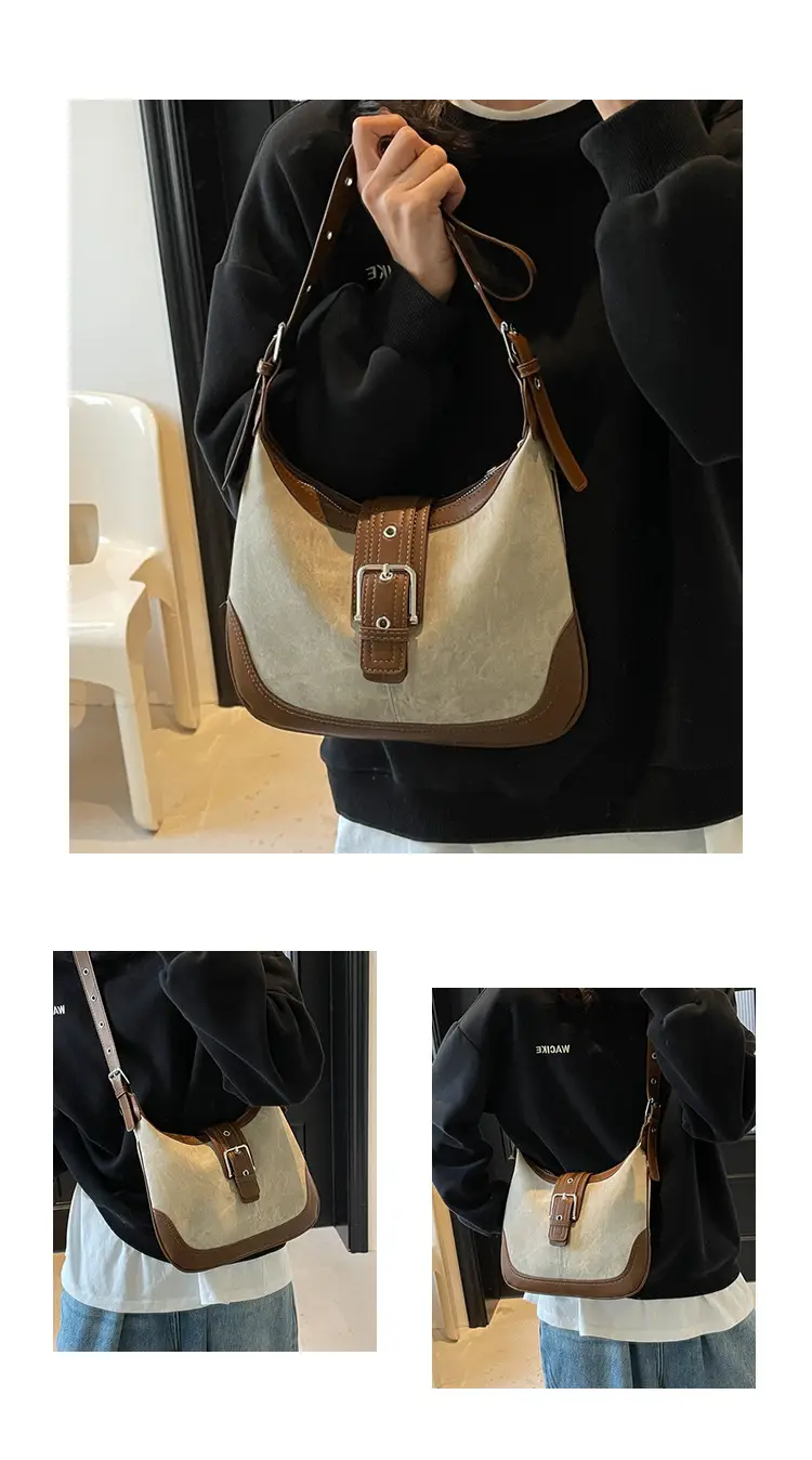 Vintage Faux Denim Crossbody Bag for Women 2026 — feature 5