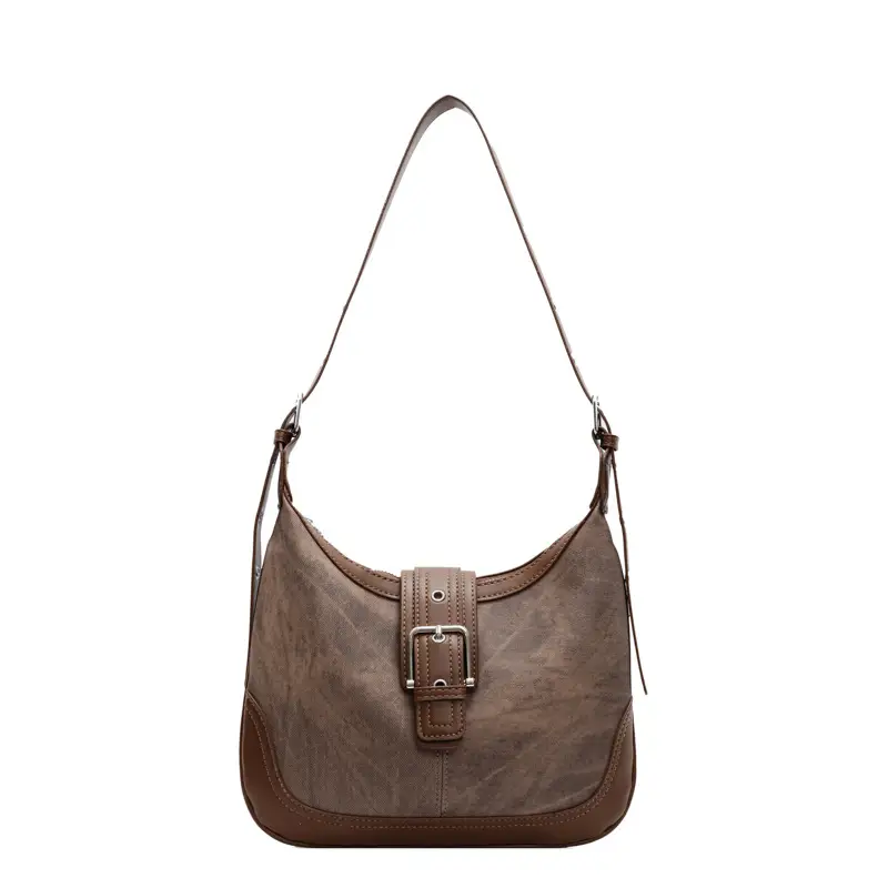 Vintage Faux Denim Crossbody Bag for Women 2026 - Image 2