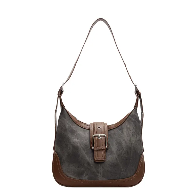 Vintage Faux Denim Crossbody Bag for Women 2026 - Image 4