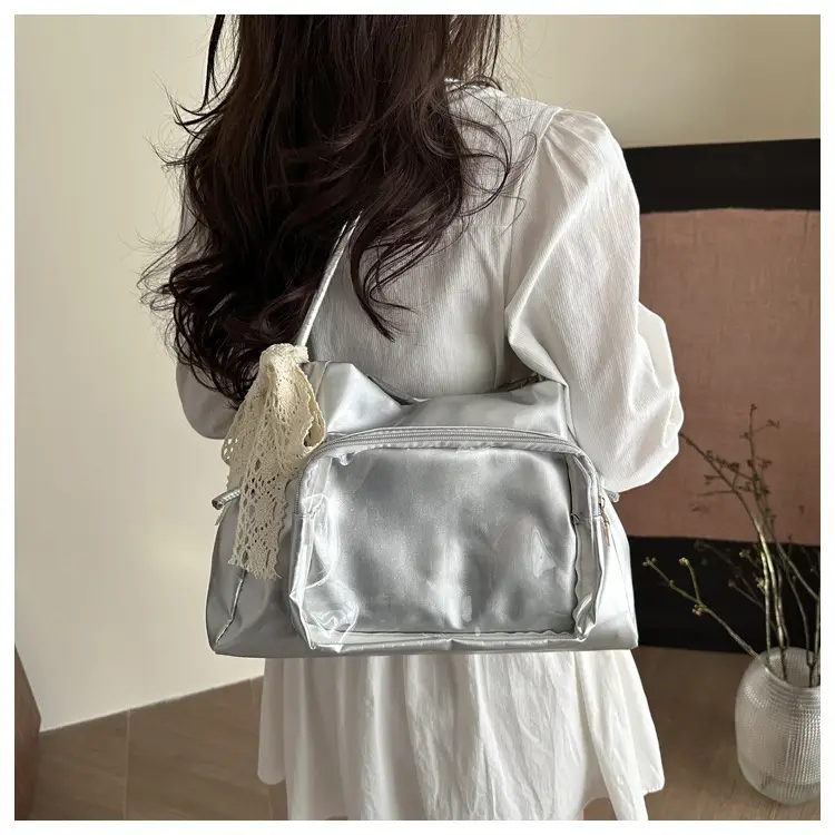 Cute Pink Shoulder Bag with Clear Window for Women — feature 20