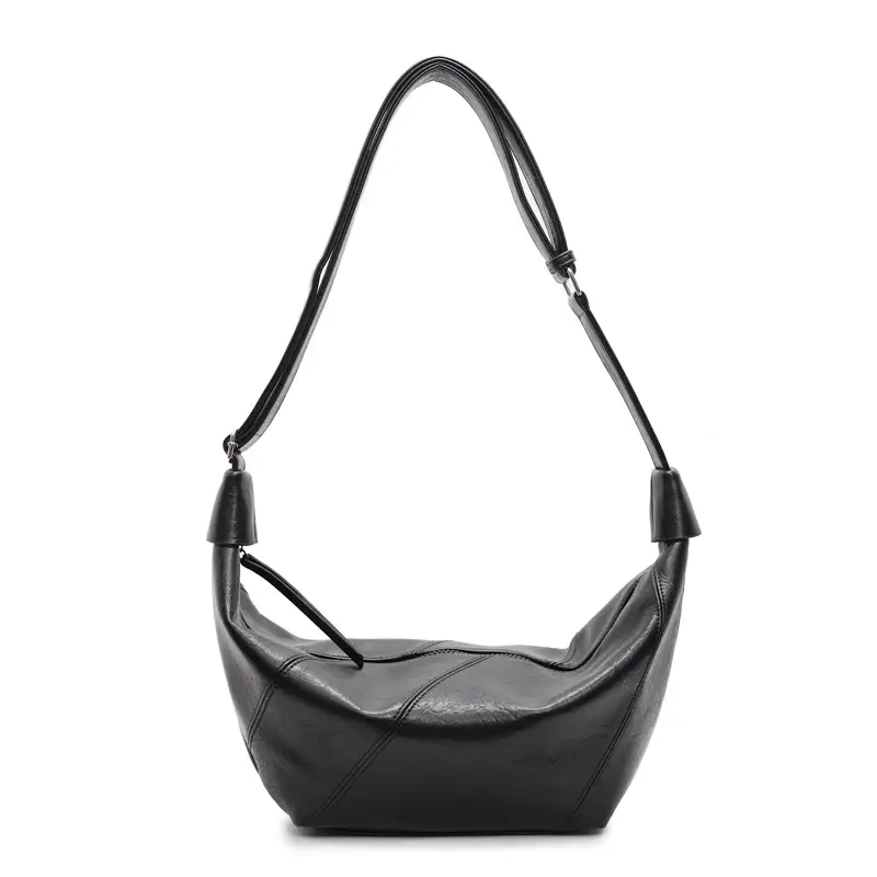 2025 Korean Style Pink Pleated Shoulder Bag