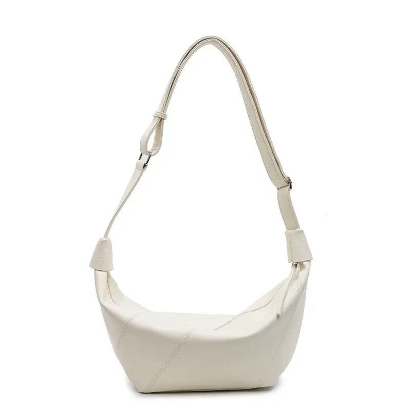 2025 Korean Style Pink Pleated Shoulder Bag