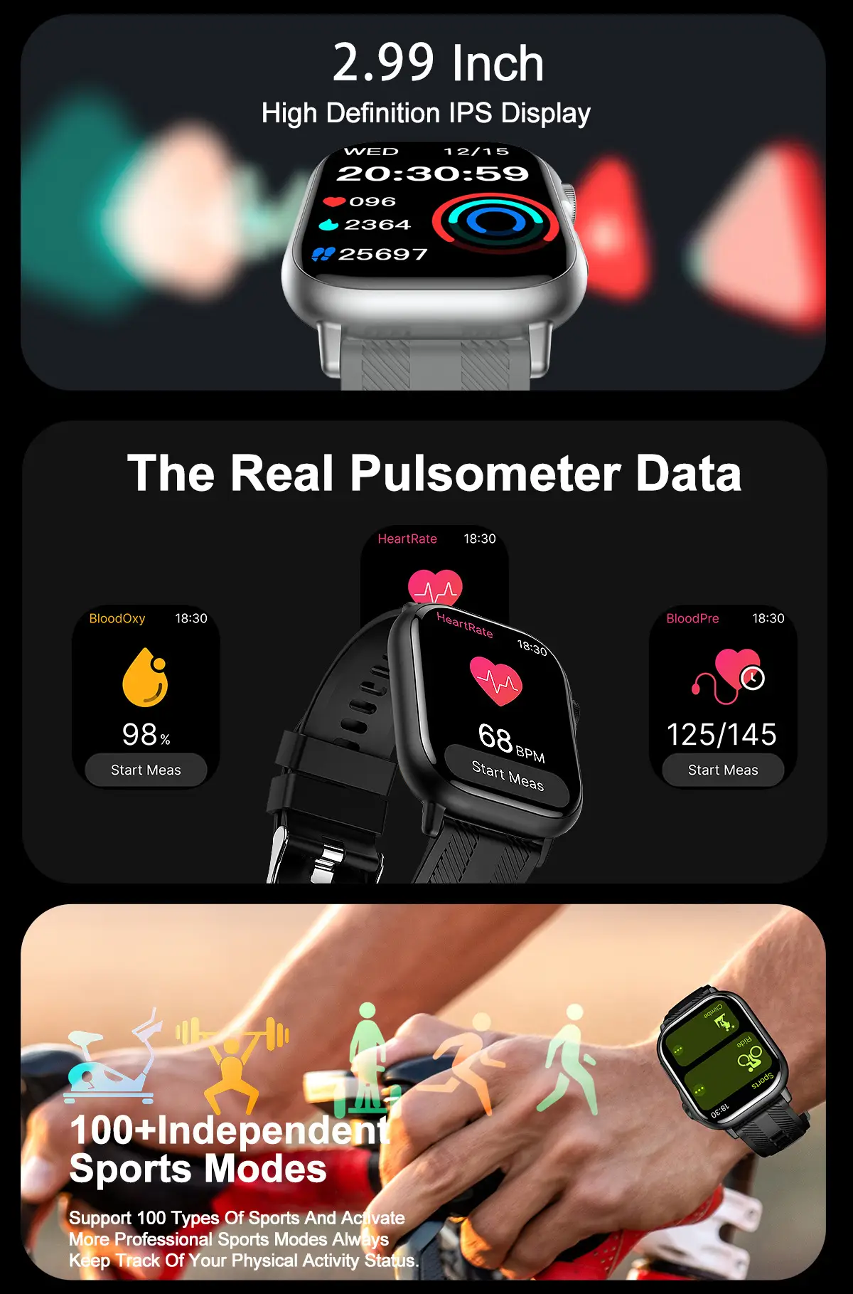 Bluetooth Smart Watch with Multi-Language Display — feature 2