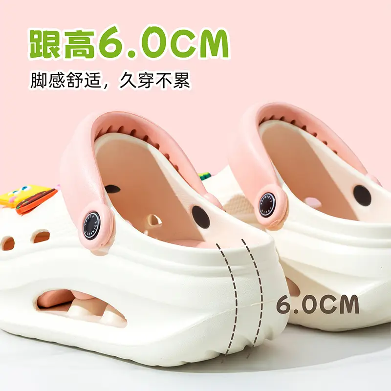 Spongebob Heightened Hole Shoes Women's Summer Outer Wear Sandals Internet Celebrous Baotou Thick Bottom Non-slip Nurse Sandals - Image 7