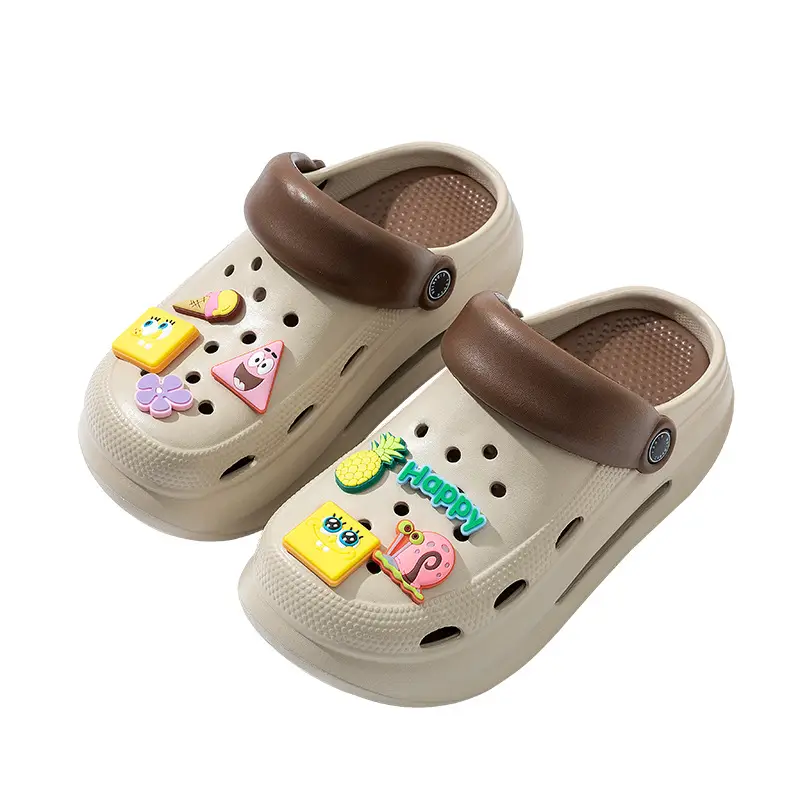 Spongebob Heightened Hole Shoes Women's Summer Outer Wear Sandals Internet Celebrous Baotou Thick Bottom Non-slip Nurse Sandals - Image 9