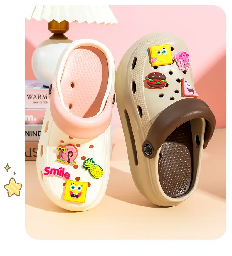 Spongebob Heightened Hole Shoes Women's Summer Outer Wear Sandals Internet Celebrous Baotou Thick Bottom Non-slip Nurse Sandals — feature 16