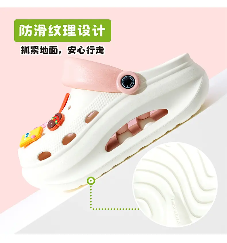 Spongebob Heightened Hole Shoes Women's Summer Outer Wear Sandals Internet Celebrous Baotou Thick Bottom Non-slip Nurse Sandals — feature 6