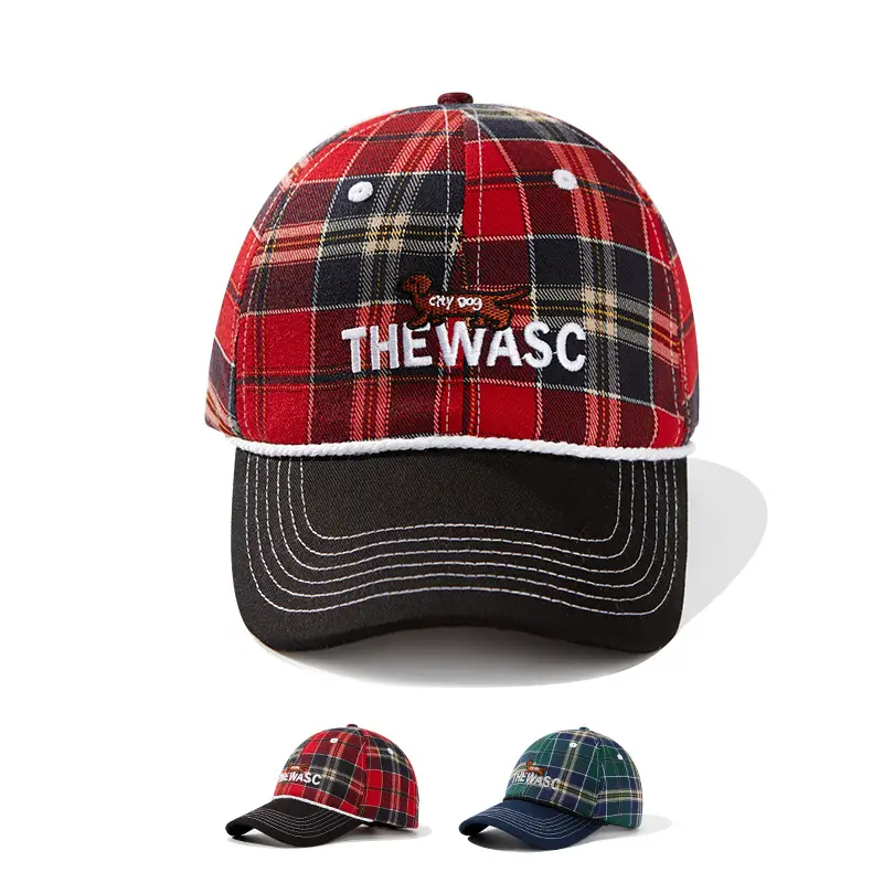 Vintage Plaid Dachshund Cap Men Women Street Fashion - Image 5