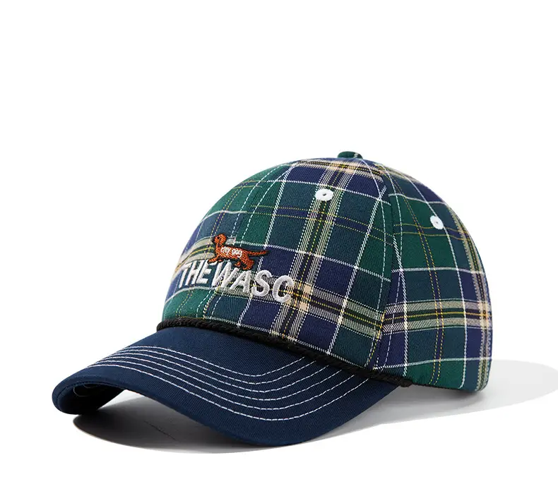 Vintage Plaid Dachshund Cap Men Women Street Fashion — feature 11