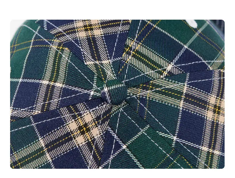 Vintage Plaid Dachshund Cap Men Women Street Fashion — feature 5