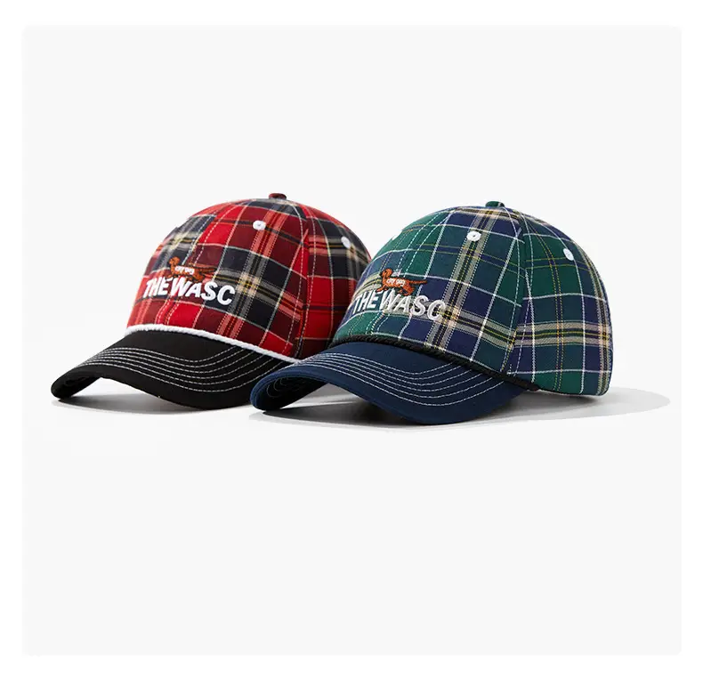 Vintage Plaid Dachshund Cap Men Women Street Fashion — feature 8