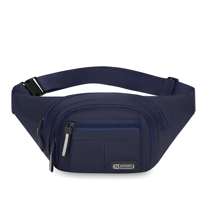 Men's Black Sports Waist Bag 6000mAh Large Capacity - Image 4