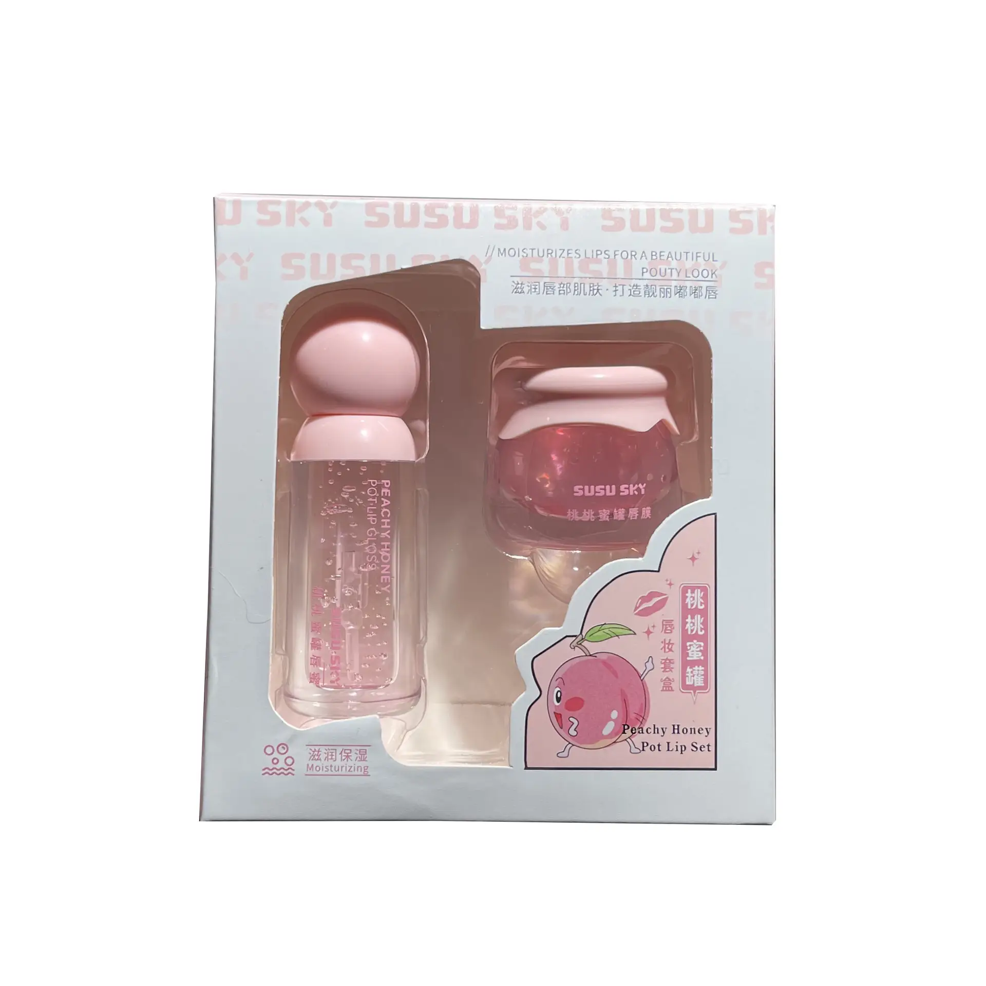 Peach Honey Pot Lip Set Moisturizing Hydrating Anti-Chapped — feature 2