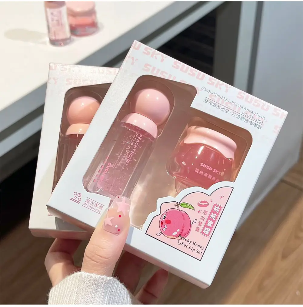 Peach Honey Pot Lip Set Moisturizing Hydrating Anti-Chapped — feature 24