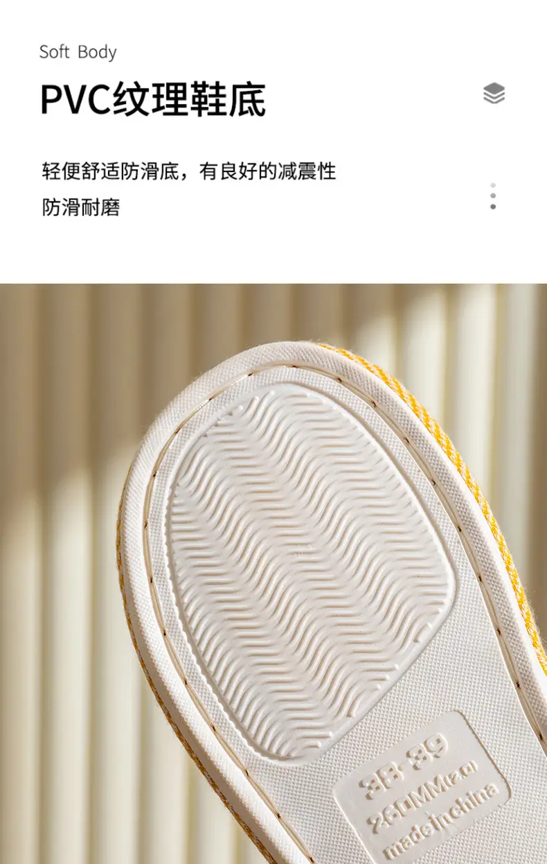 Linen Slippers Women's Summer Indoor Household Non-slip Home Floor Four Seasons Couple's Cotton Linen Slippers Men's — feature 10