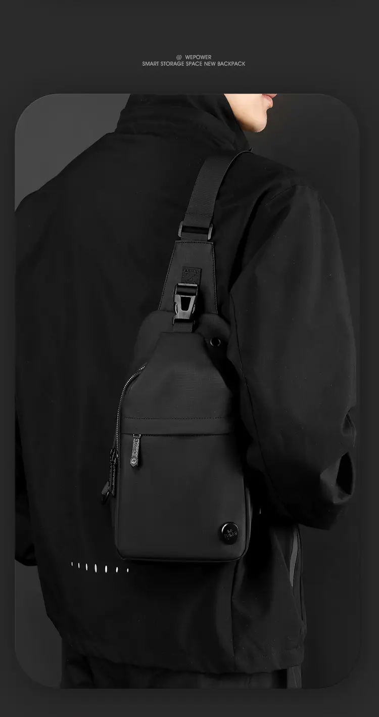 Men's Waterproof Crossbody Bag with USB Charging — feature 20