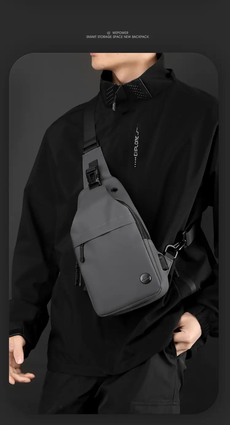 Men's Waterproof Crossbody Bag with USB Charging — feature 23