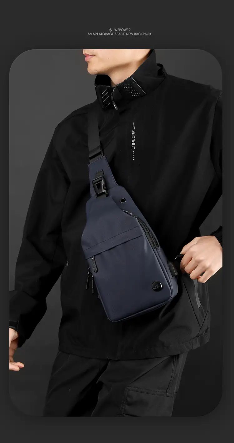 Men's Waterproof Crossbody Bag with USB Charging — feature 25