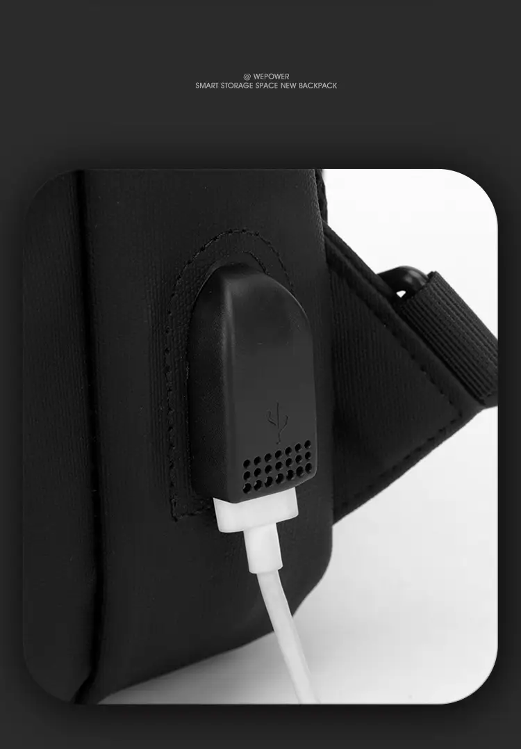 Men's Waterproof Crossbody Bag with USB Charging — feature 30