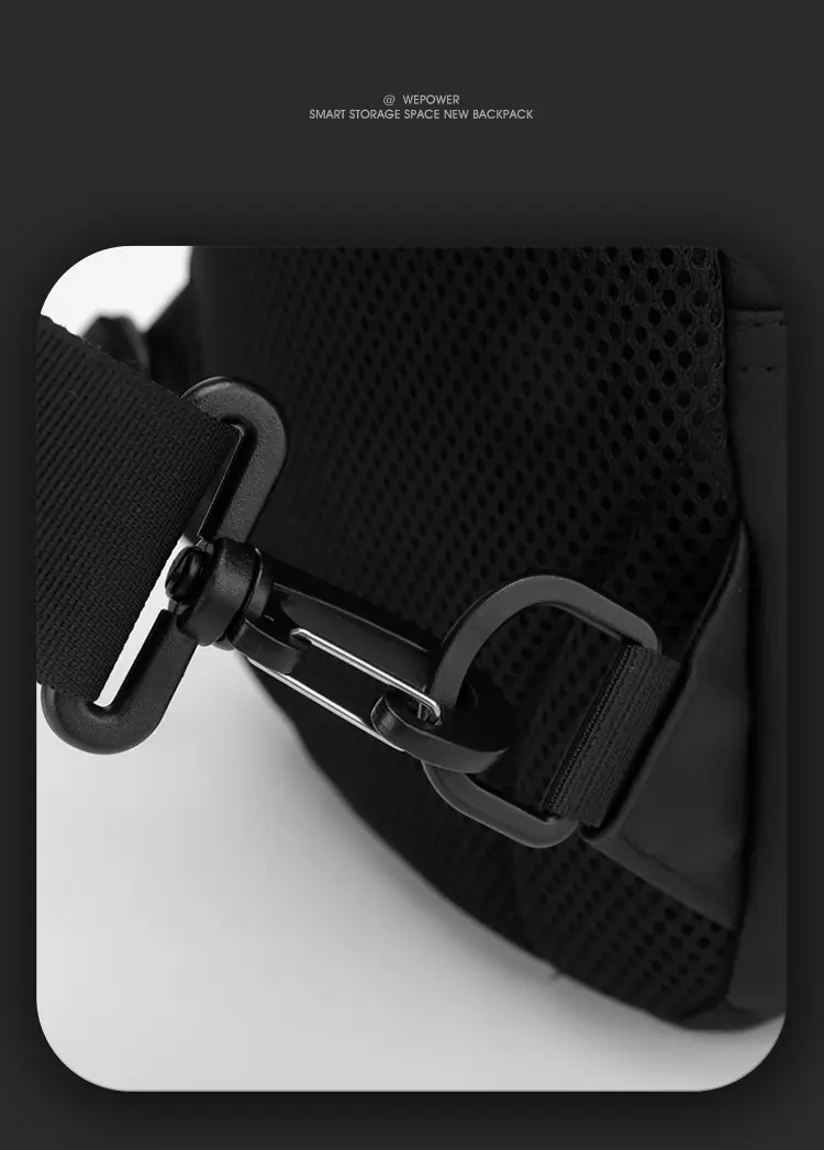 Men's Waterproof Crossbody Bag with USB Charging — feature 33