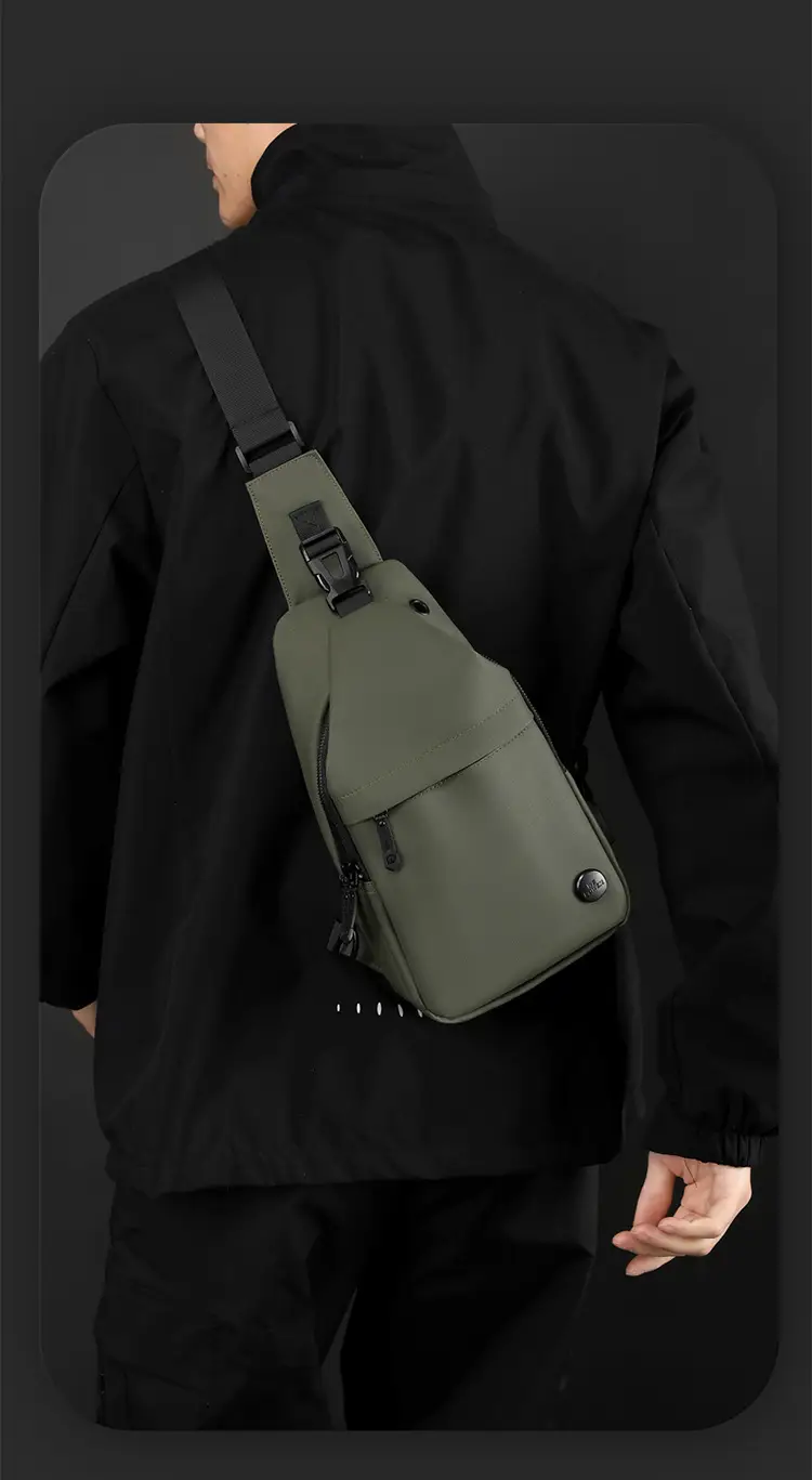 Men's Waterproof Crossbody Bag with USB Charging — feature 4