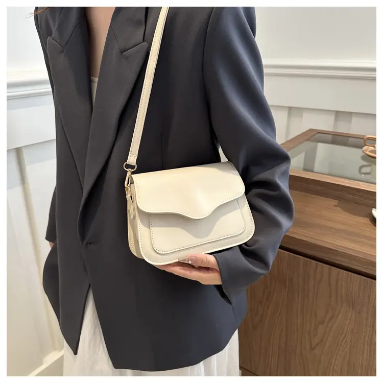 White Korean Style Shoulder Crossbody Bag for Women — feature 14