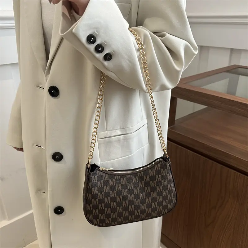 Retro Leopard Underarm Bag 2025 Spring New Commuter Fashionable Simple Niche Design Shoulder Crescent Bag - Image 10