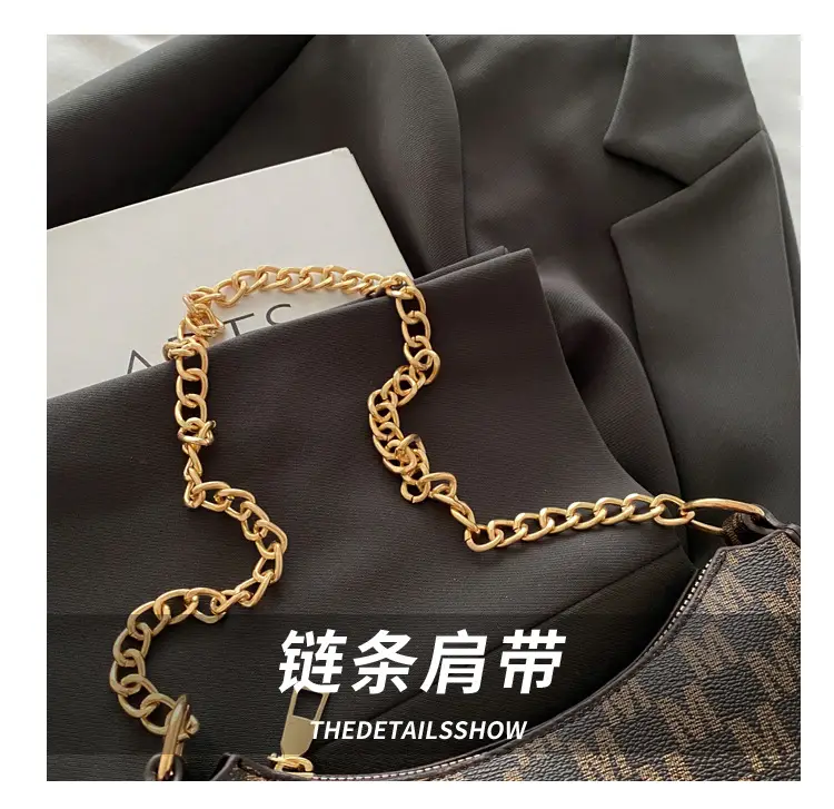 Retro Leopard Underarm Bag 2025 Spring New Commuter Fashionable Simple Niche Design Shoulder Crescent Bag — feature 7