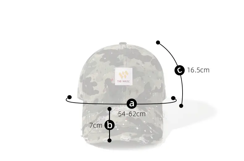 Women's Camouflage Baseball Cap with Rip Hole Design — feature 1