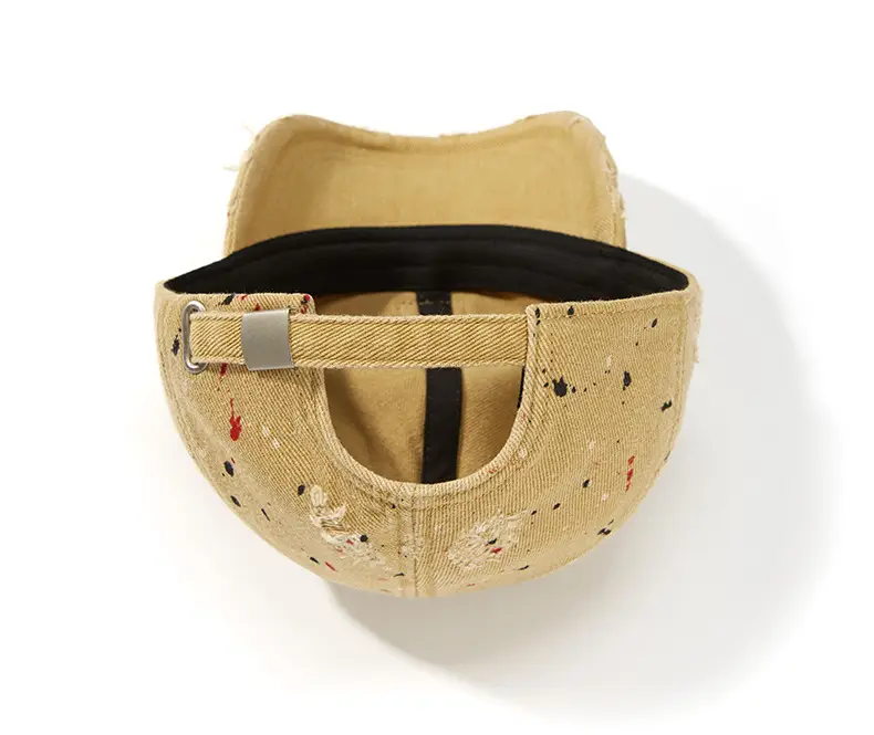 Women's Camouflage Baseball Cap with Rip Hole Design — feature 11