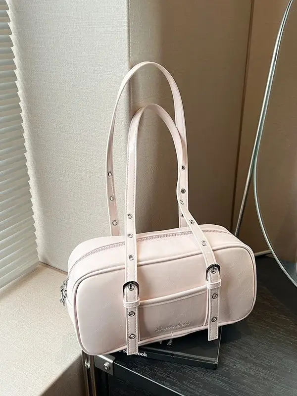 Pink Korean Style Shoulder Crossbody Bag for Women