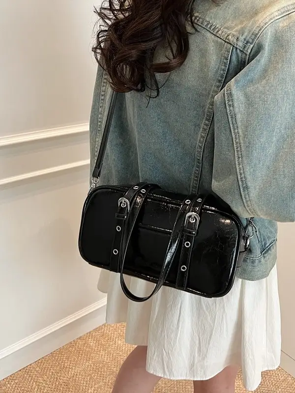 Pink Korean Style Shoulder Crossbody Bag for Women