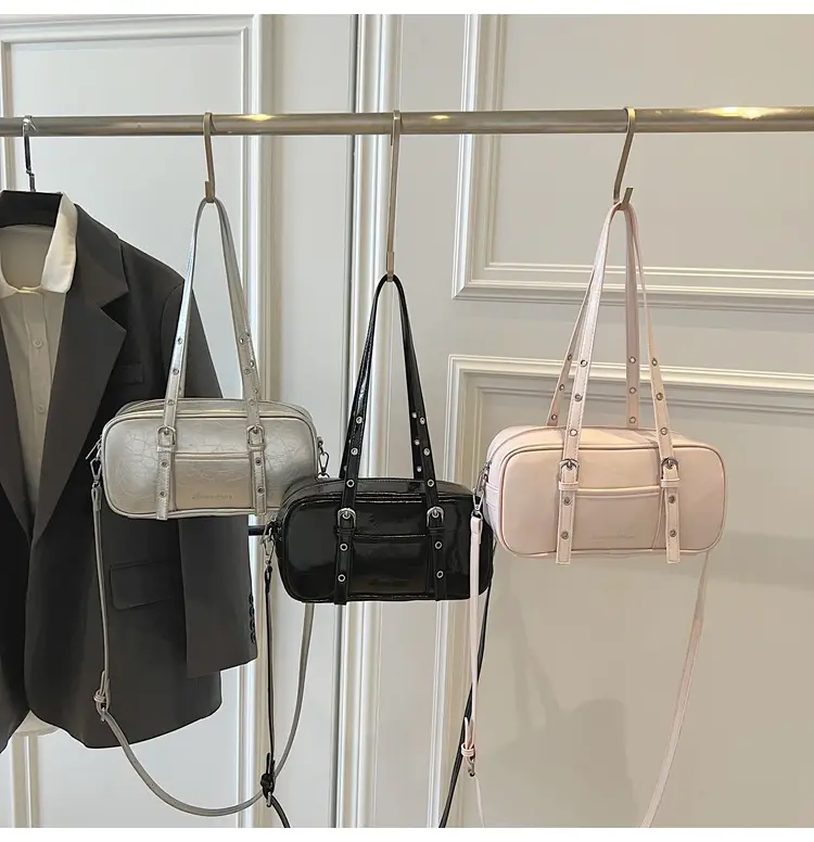Pink Korean Style Shoulder Crossbody Bag for Women — feature 1