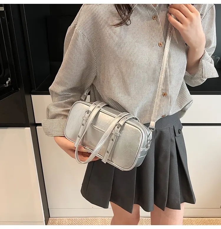 Pink Korean Style Shoulder Crossbody Bag for Women — feature 10