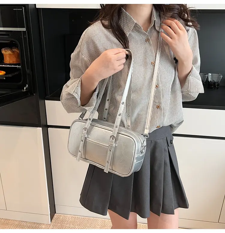Pink Korean Style Shoulder Crossbody Bag for Women — feature 11