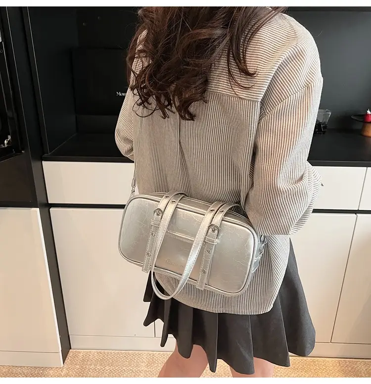 Pink Korean Style Shoulder Crossbody Bag for Women — feature 12