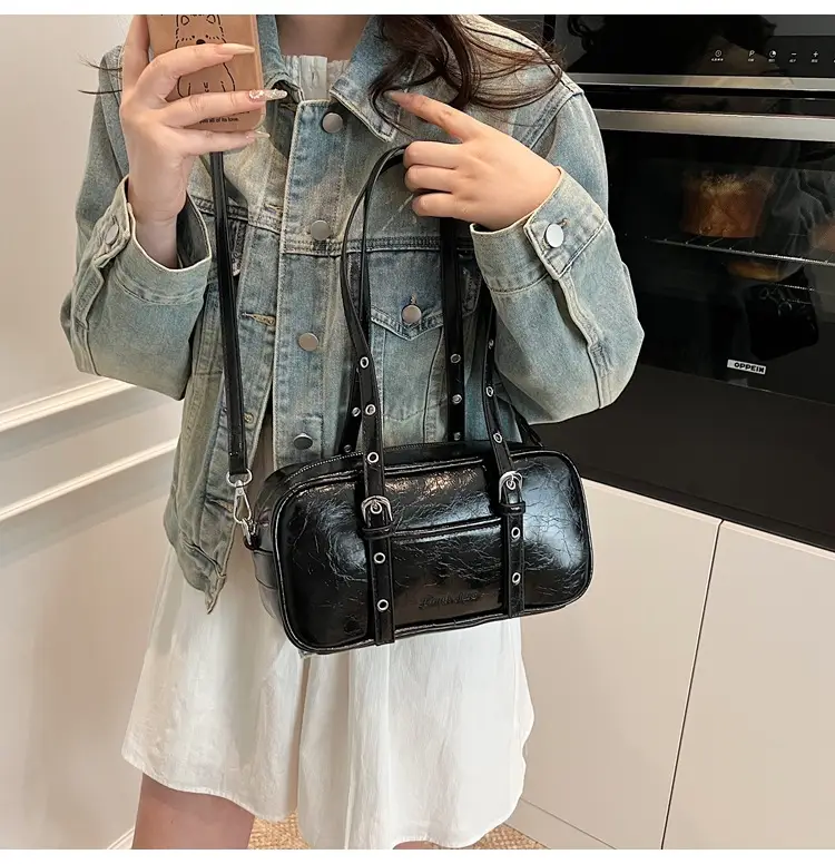 Pink Korean Style Shoulder Crossbody Bag for Women — feature 16