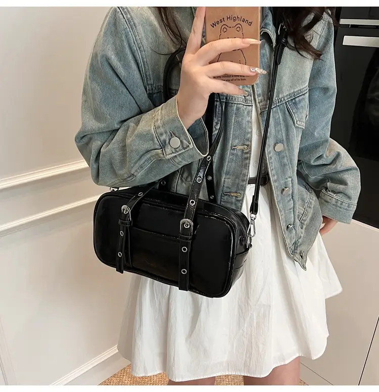 Pink Korean Style Shoulder Crossbody Bag for Women — feature 17