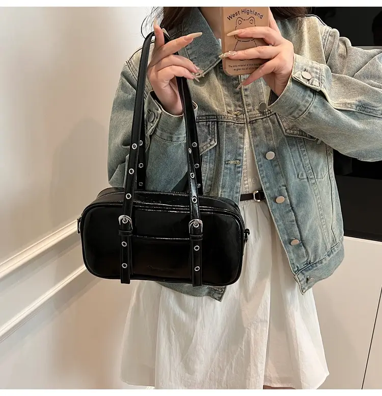 Pink Korean Style Shoulder Crossbody Bag for Women — feature 20