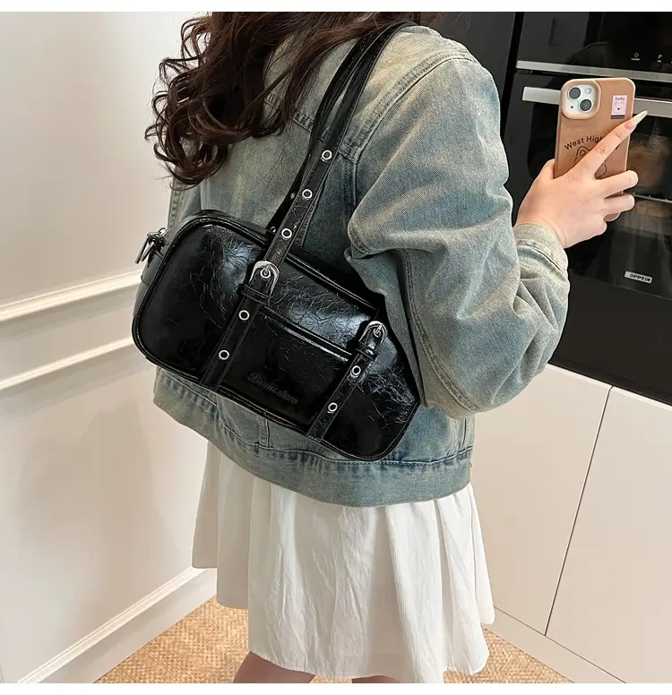 Pink Korean Style Shoulder Crossbody Bag for Women — feature 21