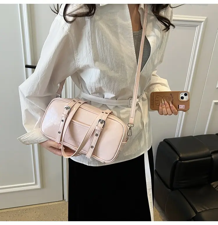 Pink Korean Style Shoulder Crossbody Bag for Women — feature 23