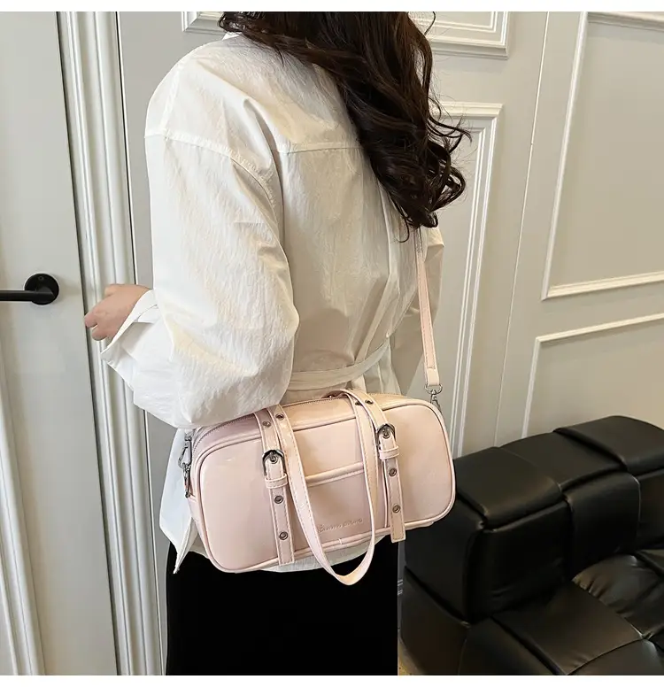 Pink Korean Style Shoulder Crossbody Bag for Women — feature 25