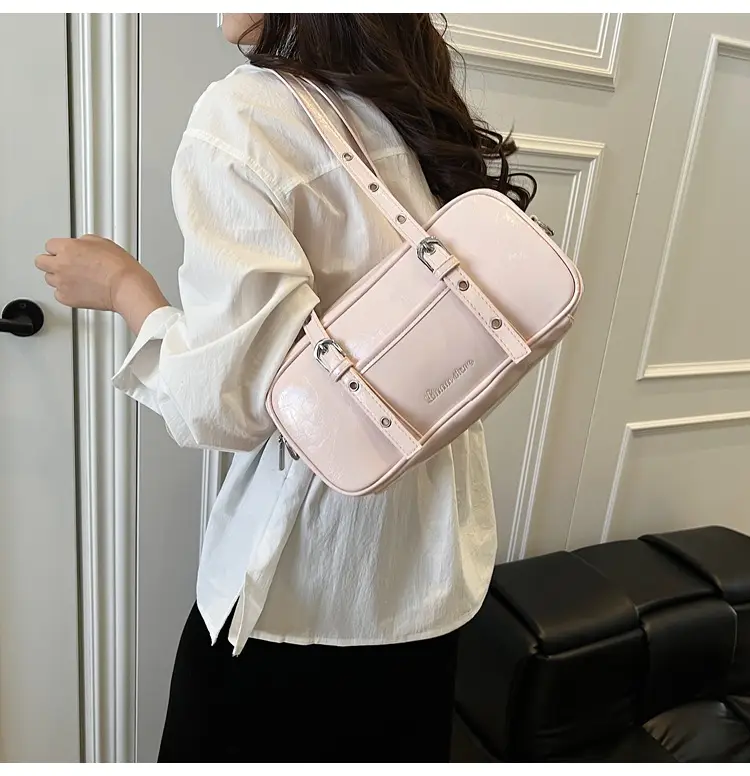 Pink Korean Style Shoulder Crossbody Bag for Women — feature 28