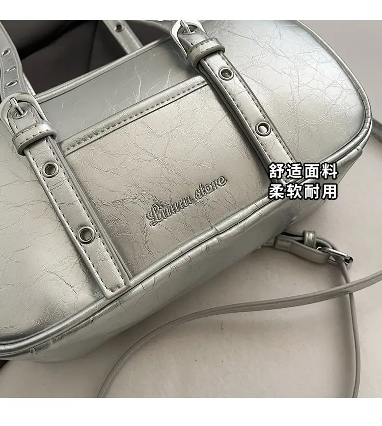 Pink Korean Style Shoulder Crossbody Bag for Women — feature 3