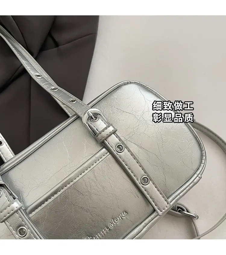 Pink Korean Style Shoulder Crossbody Bag for Women — feature 7