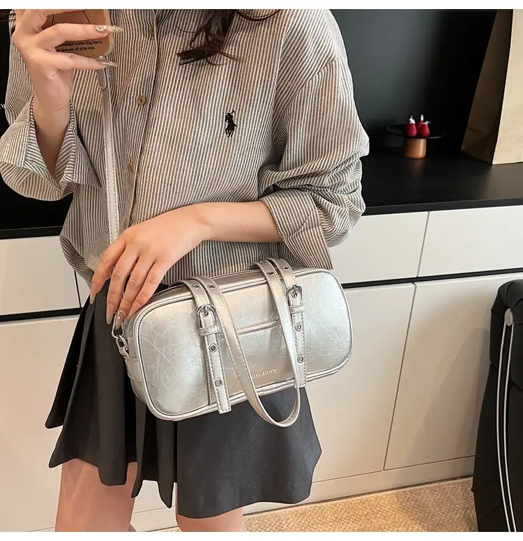 Pink Korean Style Shoulder Crossbody Bag for Women — feature 9
