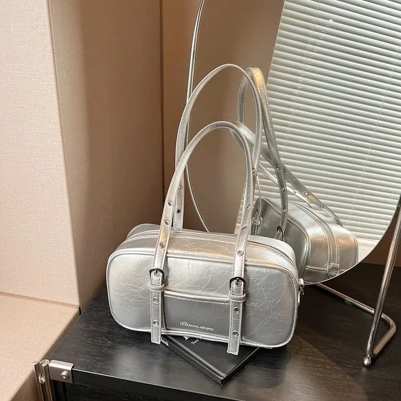 Pink Korean Style Shoulder Crossbody Bag for Women