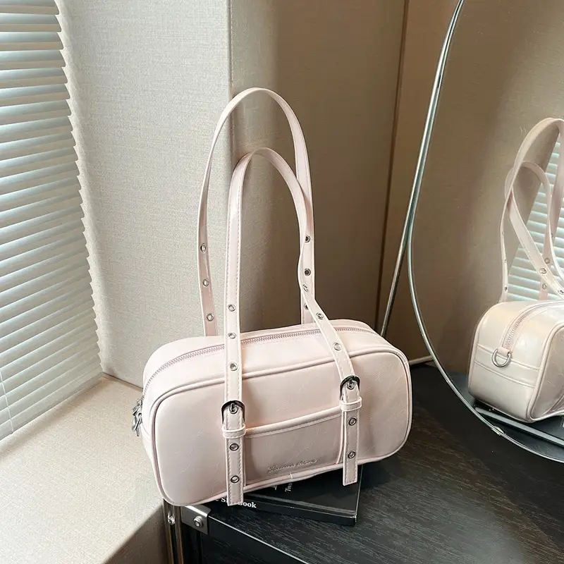 Pink Korean Style Shoulder Crossbody Bag for Women