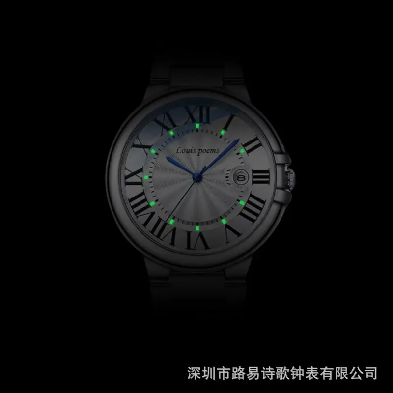 Men's Roman Dial Mechanical Watch Waterproof Multi-Functional Quartz - Image 4